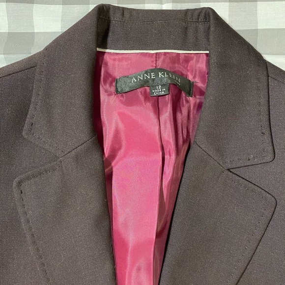 Anne Klein Blazer, plum purple, size 12 🧥 - Picture 4 of 5